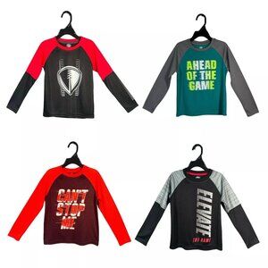 Athletic Works Boys Long Sleeve Graphic Pullover Siz 4-5 Moisture Wicking Fabric
